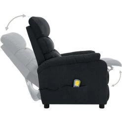 Topdeal Fauteuil Inclinable électrique De Massage Gris Foncé Tissu FF3073695_FR 10 Topdeal Fauteuil Inclinable électrique De Massage Gris Foncé Tissu FF3073695_FR -Pas Cher Fauteuil Magasin 60046942 4