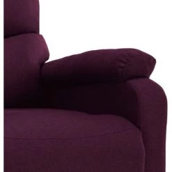 Topdeal Fauteuil Inclinable électrique De Massage Violet Tissu FF3073701_FR 11 Topdeal Fauteuil Inclinable électrique De Massage Violet Tissu FF3073701_FR -Pas Cher Fauteuil Magasin 60046948 5