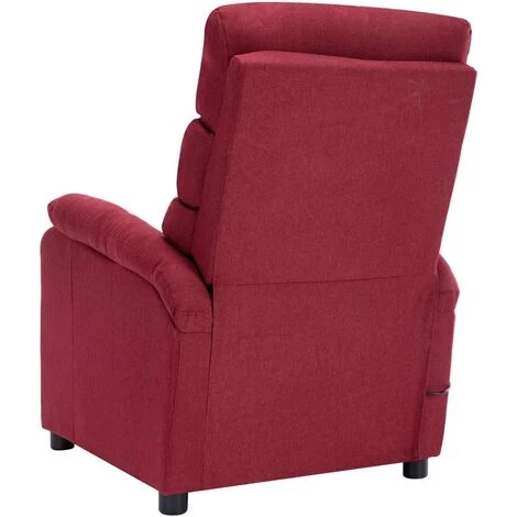Topdeal Fauteuil Inclinable électrique De Massage Rouge Bordeaux Tissu FF3073697_FR 7 Topdeal Fauteuil Inclinable électrique De Massage Rouge Bordeaux Tissu FF3073697_FR – Image 5
