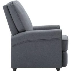 Topdeal Fauteuil TV Inclinable électrique Gris Foncé Tissu FF3073706_FR -Pas Cher Fauteuil Magasin 60046954 4
