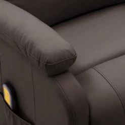 Topdeal Fauteuil Inclinable électrique De Massage Marron Similicuir FF3073714_FR -Pas Cher Fauteuil Magasin 60046964 5