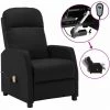 Topdeal Fauteuil Inclinable électrique De Massage Noir Similicuir FF3073741_FR