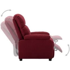 Topdeal Fauteuil Inclinable électrique Rouge Bordeaux Tissu FF3073805_FR 9 Topdeal Fauteuil Inclinable électrique Rouge Bordeaux Tissu FF3073805_FR -Pas Cher Fauteuil Magasin 60046991 3