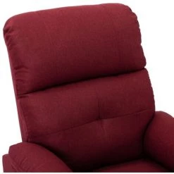 Topdeal Fauteuil Inclinable électrique Rouge Bordeaux Tissu FF3073805_FR 11 Topdeal Fauteuil Inclinable électrique Rouge Bordeaux Tissu FF3073805_FR -Pas Cher Fauteuil Magasin 60046991 5