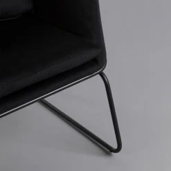 Sofa Velvet 124x77x79.5 Cm Thinia Home - Le Noir 11 Sofa Velvet 124x77x79.5 Cm Thinia Home - Le Noir -Pas Cher Fauteuil Magasin 60089603 5