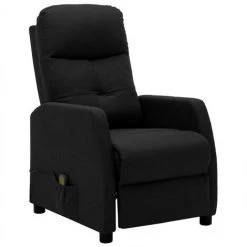 FIMEI Fauteuil Inclinable De Massage Noir Tissu