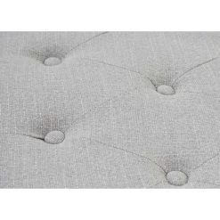 DéCOSHOP26 Fauteuil Chesterfield Fauteuil Relaxation Fauteuil Club Tissu/textile Gris - Gris -Pas Cher Fauteuil Magasin 60139533 3