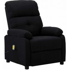 LITZEE Fauteuil De Massage Noir Tissu #