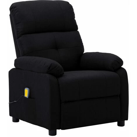 LITZEE Fauteuil De Massage Noir Tissu # 3 LITZEE Fauteuil De Massage Noir Tissu #