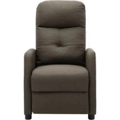 LITZEE Fauteuil Inclinable De Massage Taupe Tissu # -Pas Cher Fauteuil Magasin 60165724 3