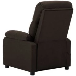 LITZEE Fauteuil De Massage Marron Foncé Tissu # 10 LITZEE Fauteuil De Massage Marron Foncé Tissu # -Pas Cher Fauteuil Magasin 60165755 4