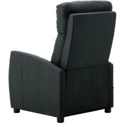 LITZEE Fauteuil De Massage Inclinable Gris Foncé Tissu # 10 LITZEE Fauteuil De Massage Inclinable Gris Foncé Tissu # -Pas Cher Fauteuil Magasin 60166237 4