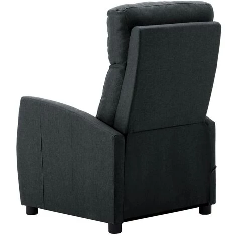 LITZEE Fauteuil De Massage Inclinable Gris Foncé Tissu # 6 LITZEE Fauteuil De Massage Inclinable Gris Foncé Tissu # – Image 4