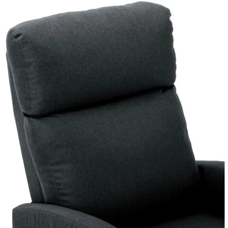LITZEE Fauteuil De Massage Inclinable Gris Foncé Tissu # 7 LITZEE Fauteuil De Massage Inclinable Gris Foncé Tissu # – Image 5