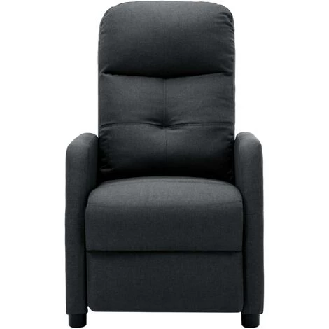 LITZEE Fauteuil Inclinable De Massage Gris Foncé Tissu # 4 LITZEE Fauteuil Inclinable De Massage Gris Foncé Tissu # – Image 2