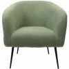 HSM COLLECTION Fauteuil - 77x68x83 - Vert / Noir - Tissu Bouclé - Vert/Noir -Pas Cher Fauteuil Magasin 60241738 1