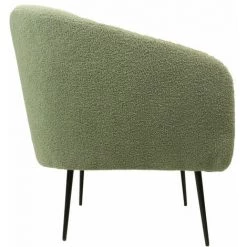 HSM COLLECTION Fauteuil - 77x68x83 - Vert / Noir - Tissu Bouclé - Vert/Noir -Pas Cher Fauteuil Magasin 60241738 3