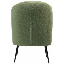 HSM COLLECTION Fauteuil - 77x68x83 - Vert / Noir - Tissu Bouclé - Vert/Noir -Pas Cher Fauteuil Magasin 60241738 4