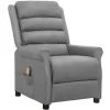 INLIFE Fauteuil De Massage Inclinable Gris Similicuir -Pas Cher Fauteuil Magasin 60302760 1