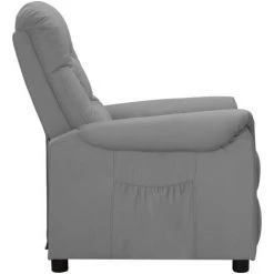 YOUTHUP Fauteuil Releveur Inclinable Gris Similicuir - Gris -Pas Cher Fauteuil Magasin 60365870 4