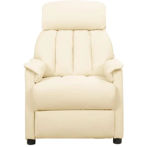 YOUTHUP Fauteuil Releveur Inclinable De Massage Crème Similicuir - Crème 5 YOUTHUP Fauteuil Releveur Inclinable De Massage Crème Similicuir - Crème – Image 3