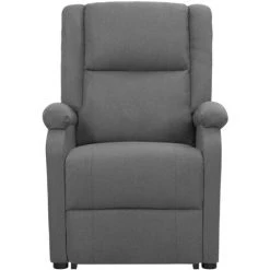 YOUTHUP Fauteuil Releveur Inclinable De Massage Gris Foncé Tissu - Gris -Pas Cher Fauteuil Magasin 60366084 3