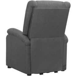 YOUTHUP Fauteuil Releveur Inclinable De Massage Gris Foncé Tissu - Gris -Pas Cher Fauteuil Magasin 60366084 5
