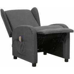 YOUTHUP Fauteuil De Massage Inclinable Gris Foncé Tissu - Gris -Pas Cher Fauteuil Magasin 60367212 5