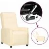 YOUTHUP Fauteuil Releveur Inclinable Crème Similicuir - Crème -Pas Cher Fauteuil Magasin 60367214 1