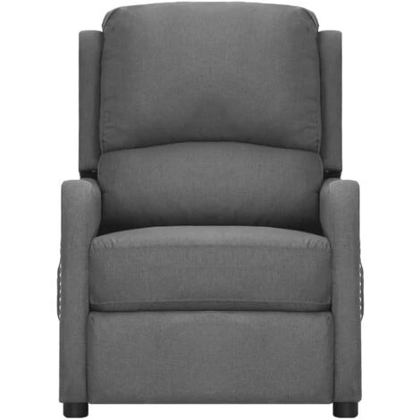 YOUTHUP Fauteuil Releveur Inclinable De Massage Gris Clair Tissu - Gris 5 YOUTHUP Fauteuil Releveur Inclinable De Massage Gris Clair Tissu - Gris – Image 3