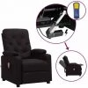 YOUTHUP Fauteuil Releveur Inclinable De Massage Noir Similicuir - Noir