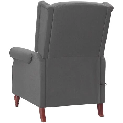 YOUTHUP Fauteuil De Massage Inclinable Gris Clair Tissu - Gris 6 YOUTHUP Fauteuil De Massage Inclinable Gris Clair Tissu - Gris â Image 4