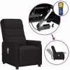YOUTHUP Fauteuil Releveur Inclinable De Massage Noir Similicuir - Noir