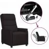YOUTHUP Fauteuil Releveur Inclinable Noir Similicuir - Noir