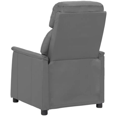 YOUTHUP Fauteuil Releveur Inclinable De Massage Gris Similicuir - Gris 7 YOUTHUP Fauteuil Releveur Inclinable De Massage Gris Similicuir - Gris – Image 5