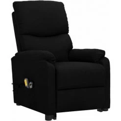 YOUTHUP Fauteuil Releveur Inclinable De Massage Noir Tissu - Noir -Pas Cher Fauteuil Magasin 60368010 3