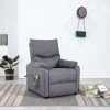 Topdeal Fauteuil Inclinable De Massage Gris Clair Tissu FF322456_FR 1 Topdeal Fauteuil Inclinable De Massage Gris Clair Tissu FF322456_FR -Pas Cher Fauteuil Magasin 60371540 1
