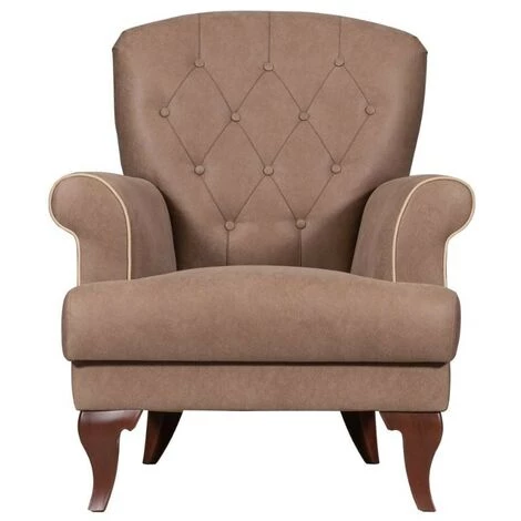 CAESAROO Fauteuil Stromboli En Tissu Couleur Caffé | Caffé 4 CAESAROO Fauteuil Stromboli En Tissu Couleur Caffé | Caffé â Image 2