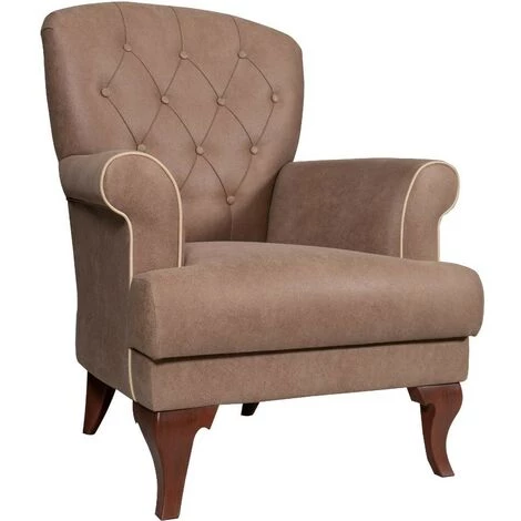 CAESAROO Fauteuil Stromboli En Tissu Couleur Caffé | Caffé 5 CAESAROO Fauteuil Stromboli En Tissu Couleur Caffé | Caffé â Image 3