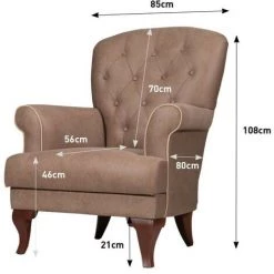 CAESAROO Fauteuil Stromboli En Tissu Couleur Caffé | Caffé 11 CAESAROO Fauteuil Stromboli En Tissu Couleur Caffé | Caffé -Pas Cher Fauteuil Magasin 60495669 5