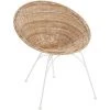 LES TENDANCES Fauteuil Rond Rotin Naturel Et Blanc Ibiza 1 LES TENDANCES Fauteuil Rond Rotin Naturel Et Blanc Ibiza -Pas Cher Fauteuil Magasin 60549734 1