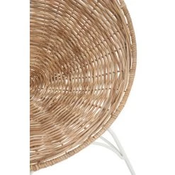 LES TENDANCES Fauteuil Rond Rotin Naturel Et Blanc Ibiza 11 LES TENDANCES Fauteuil Rond Rotin Naturel Et Blanc Ibiza -Pas Cher Fauteuil Magasin 60549734 5