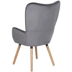 SVITA CLEO Fauteuil à Oreilles Fauteuil Relax Fauteuil TV Fauteuil De Lecture Velours Gris 9 SVITA CLEO Fauteuil à Oreilles Fauteuil Relax Fauteuil TV Fauteuil De Lecture Velours Gris -Pas Cher Fauteuil Magasin 60580903 3