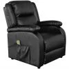 FIMEI Fauteuil De Massage Noir Similicuir -Pas Cher Fauteuil Magasin 60589211 1