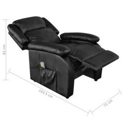 FIMEI Fauteuil De Massage Noir Similicuir 11 FIMEI Fauteuil De Massage Noir Similicuir -Pas Cher Fauteuil Magasin 60589211 5