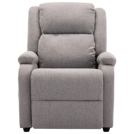 FIMEI Fauteuil Inclinable électrique De Massage Gris Clair Tissu 5 FIMEI Fauteuil Inclinable électrique De Massage Gris Clair Tissu – Image 3