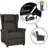 INLIFE Fauteuil Inclinable De Massage électrique Taupe Tissu -Pas Cher Fauteuil Magasin 60598109 1