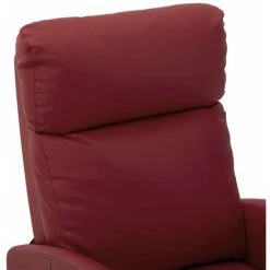 INLIFE Fauteuil De Massage Inclinable Rouge Bordeaux Similicuir -Pas Cher Fauteuil Magasin 60598264 5