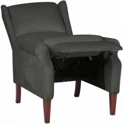 INLIFE Fauteuil Inclinable Gris Foncé Velours 10 INLIFE Fauteuil Inclinable Gris Foncé Velours -Pas Cher Fauteuil Magasin 60598583 4