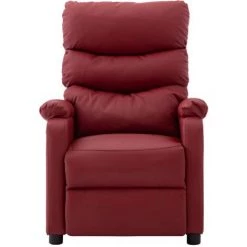 INLIFE Fauteuil Inclinable électrique De Massage Bordeaux Similicuir 9 INLIFE Fauteuil Inclinable électrique De Massage Bordeaux Similicuir -Pas Cher Fauteuil Magasin 60598841 3